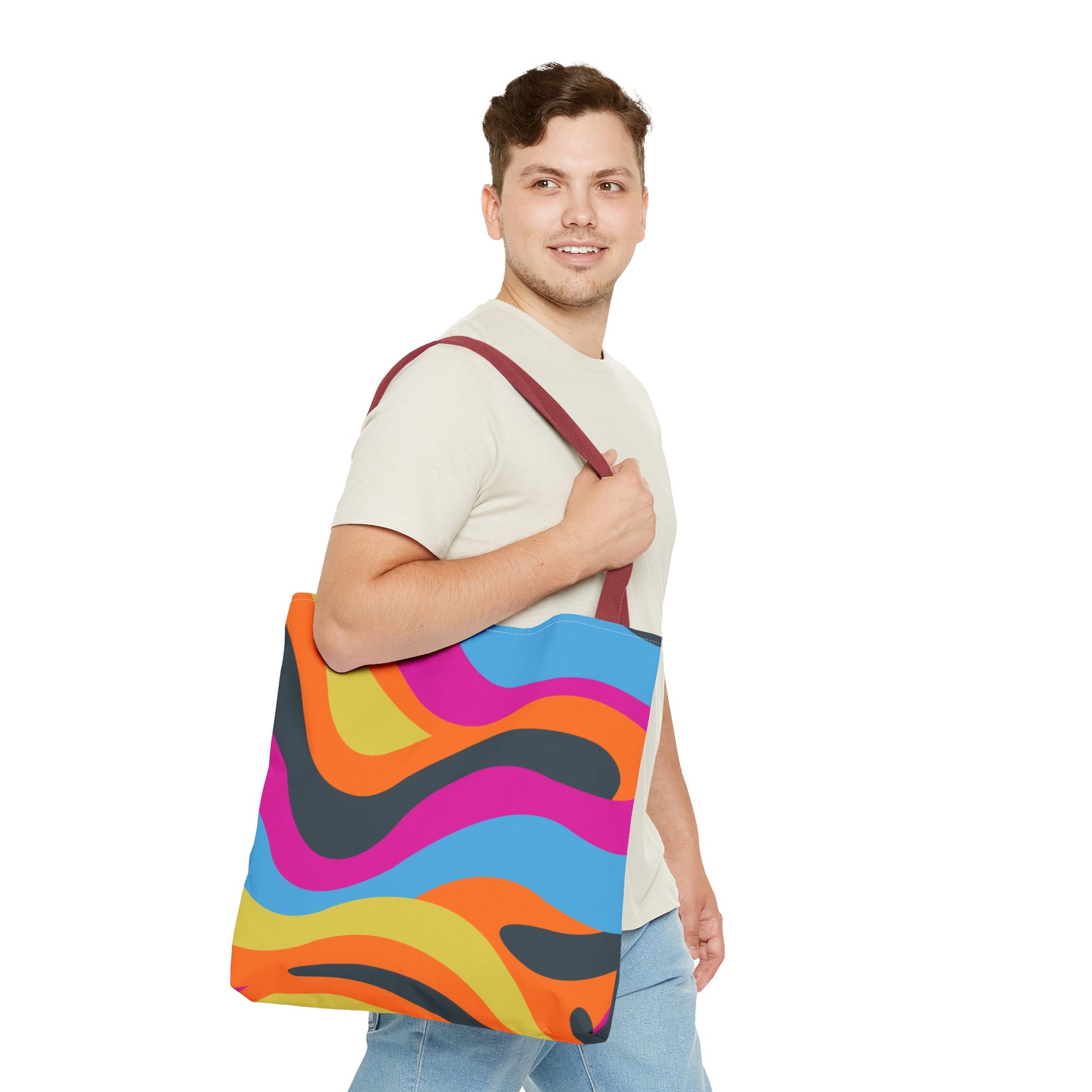 Funky Groove Swirl Tote Bag