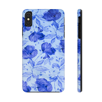 Blue Floral Pattern Phone Case