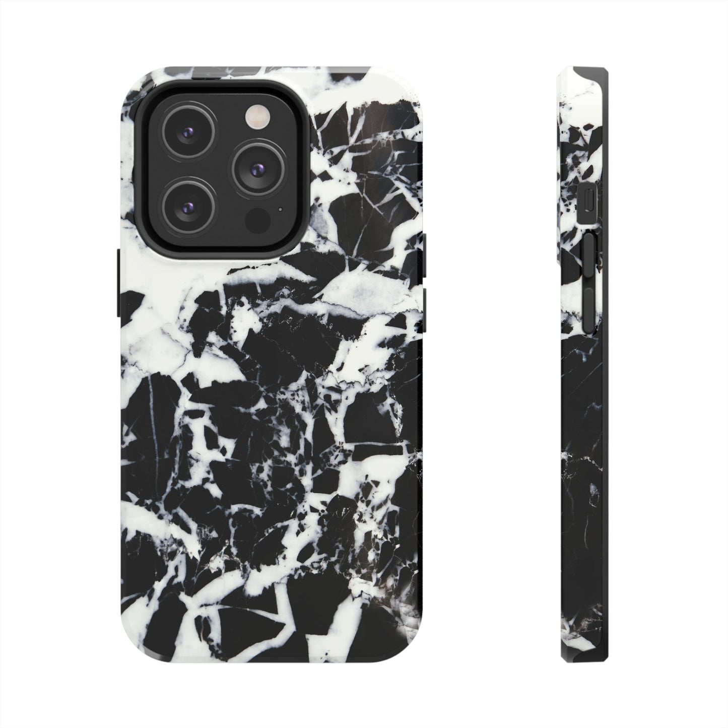 Black & White Shattered Phone Case