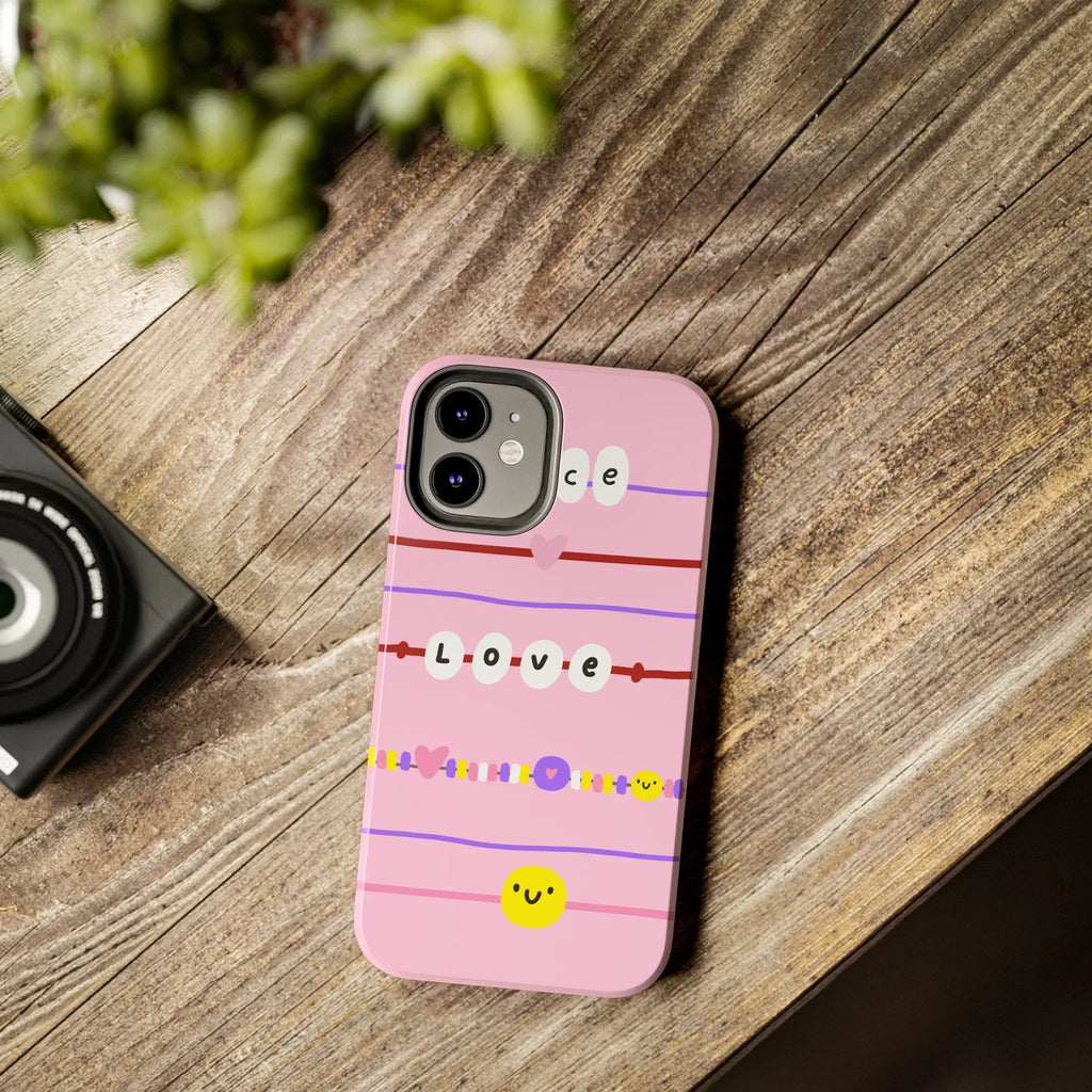 Bestie Bracelets Phone Case (Apple & Android) - Pink Sweetheart