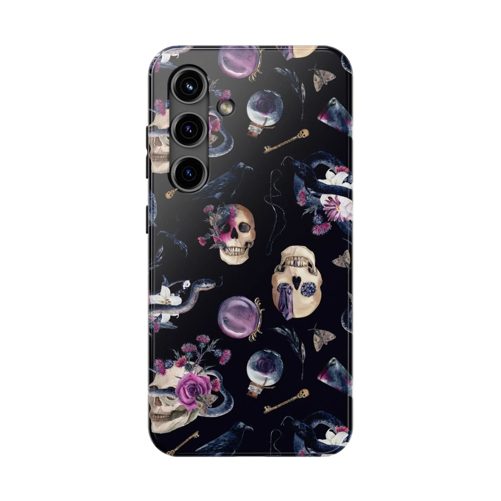 Gothic Witch Spells Phone Case (Apple & Android) - Pink Sweetheart