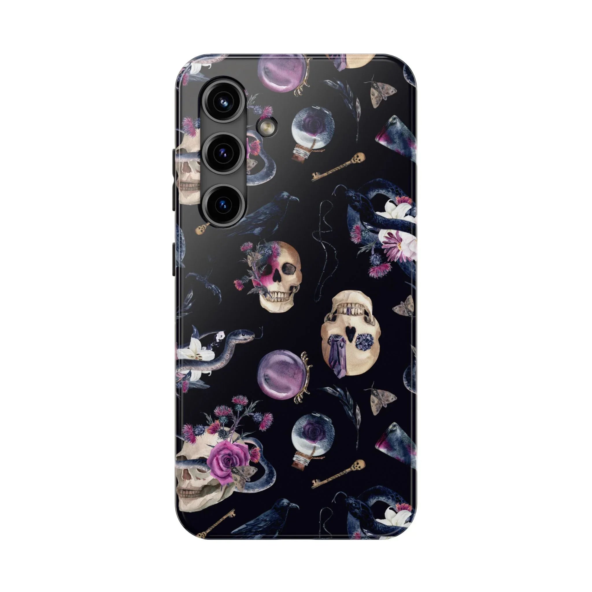 Gothic Witch Spells Phone Case (Apple & Android) - Pink Sweetheart