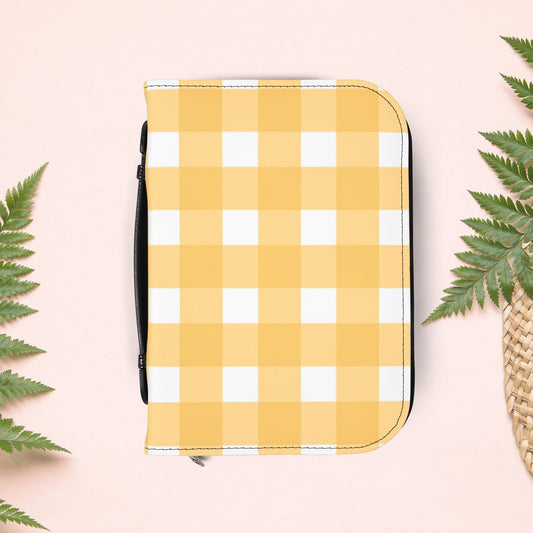 Yellow Sunshine Gingham Book Cover