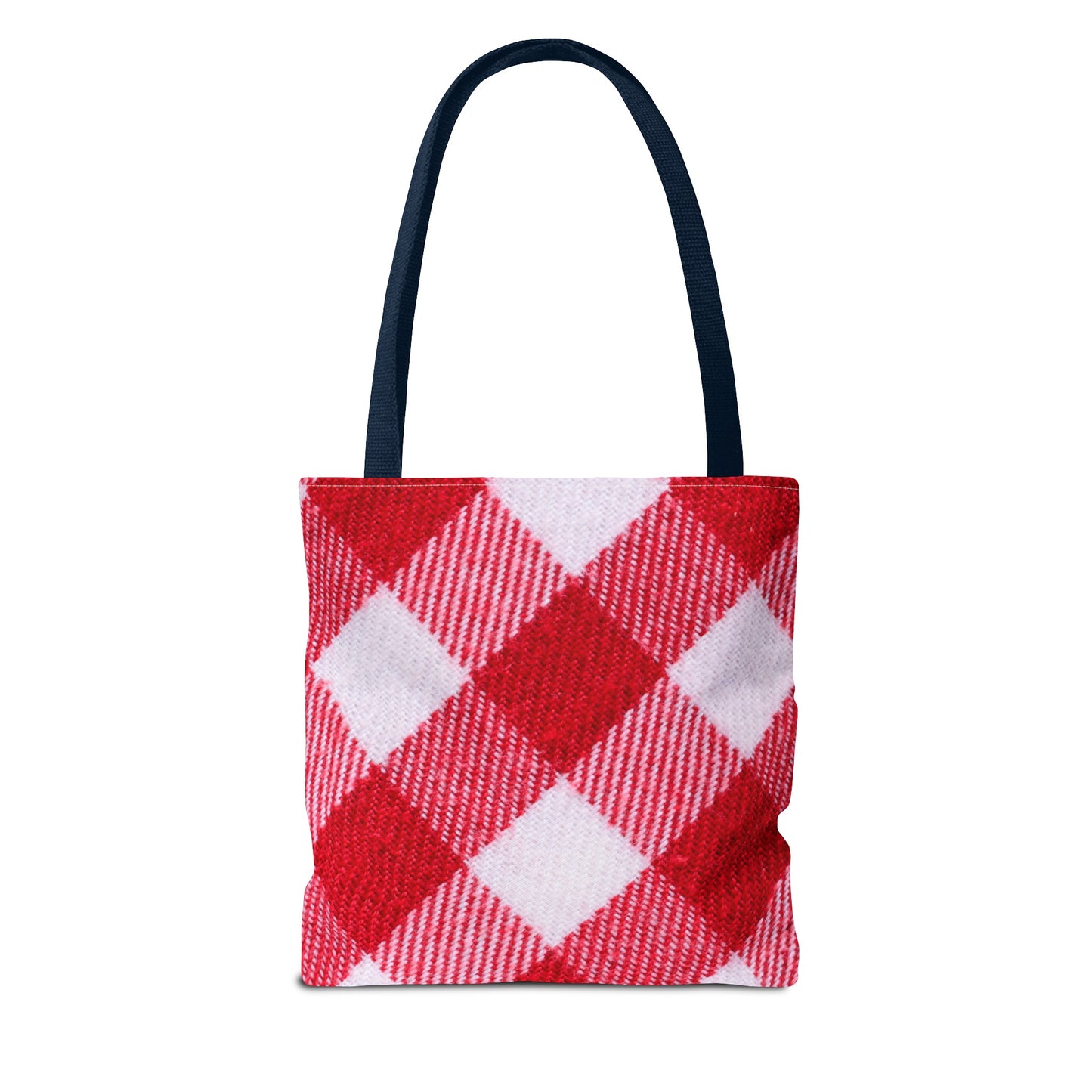 Red & White Checked Tote Bag