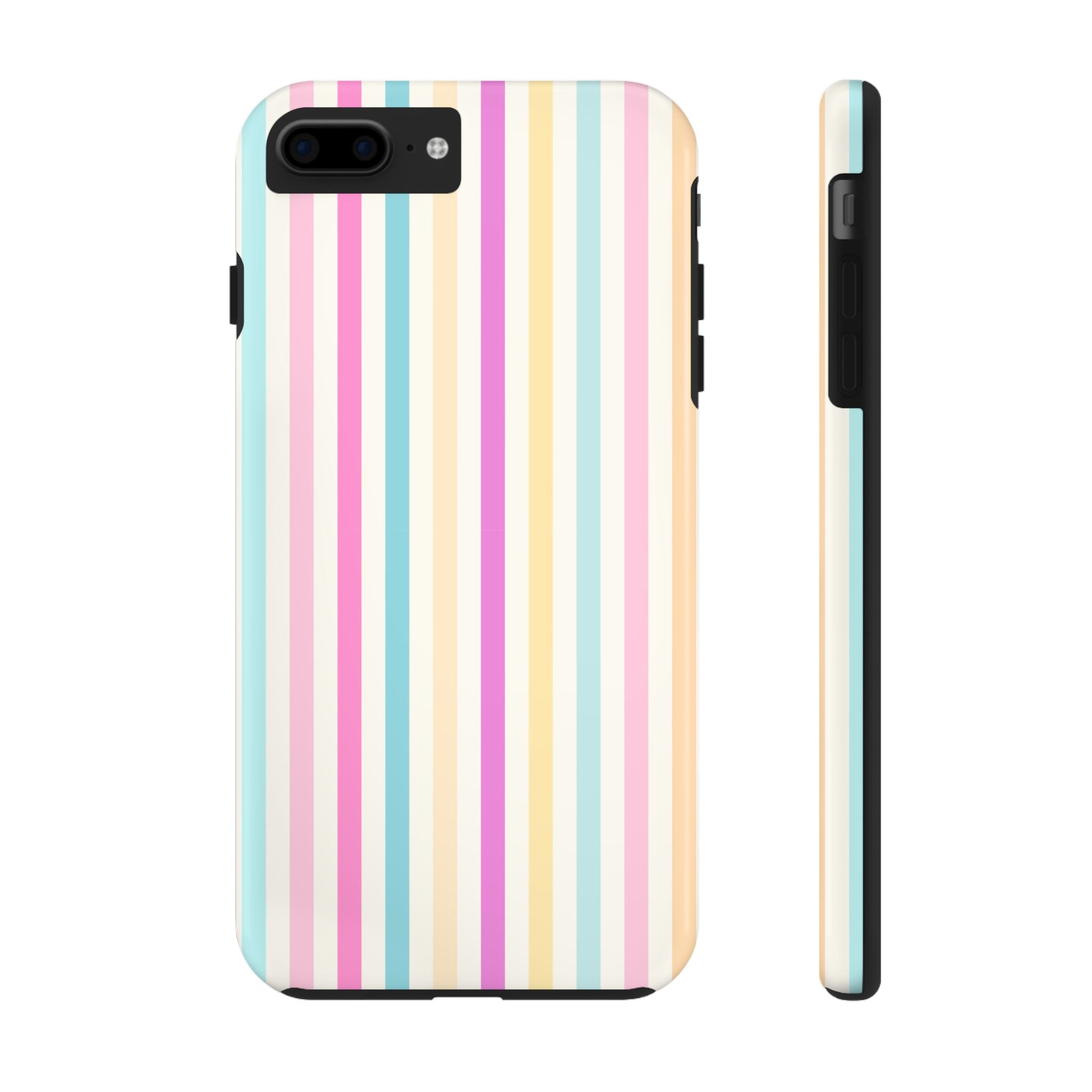 Pastel Candy Stripes Phone Cases (Apple & Android)