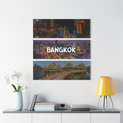 Bangkok Skyline Acrylic Prints (Triptych)