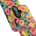 Morning Cereal Loops Phone Case (Apple & Android) - Pink Sweetheart