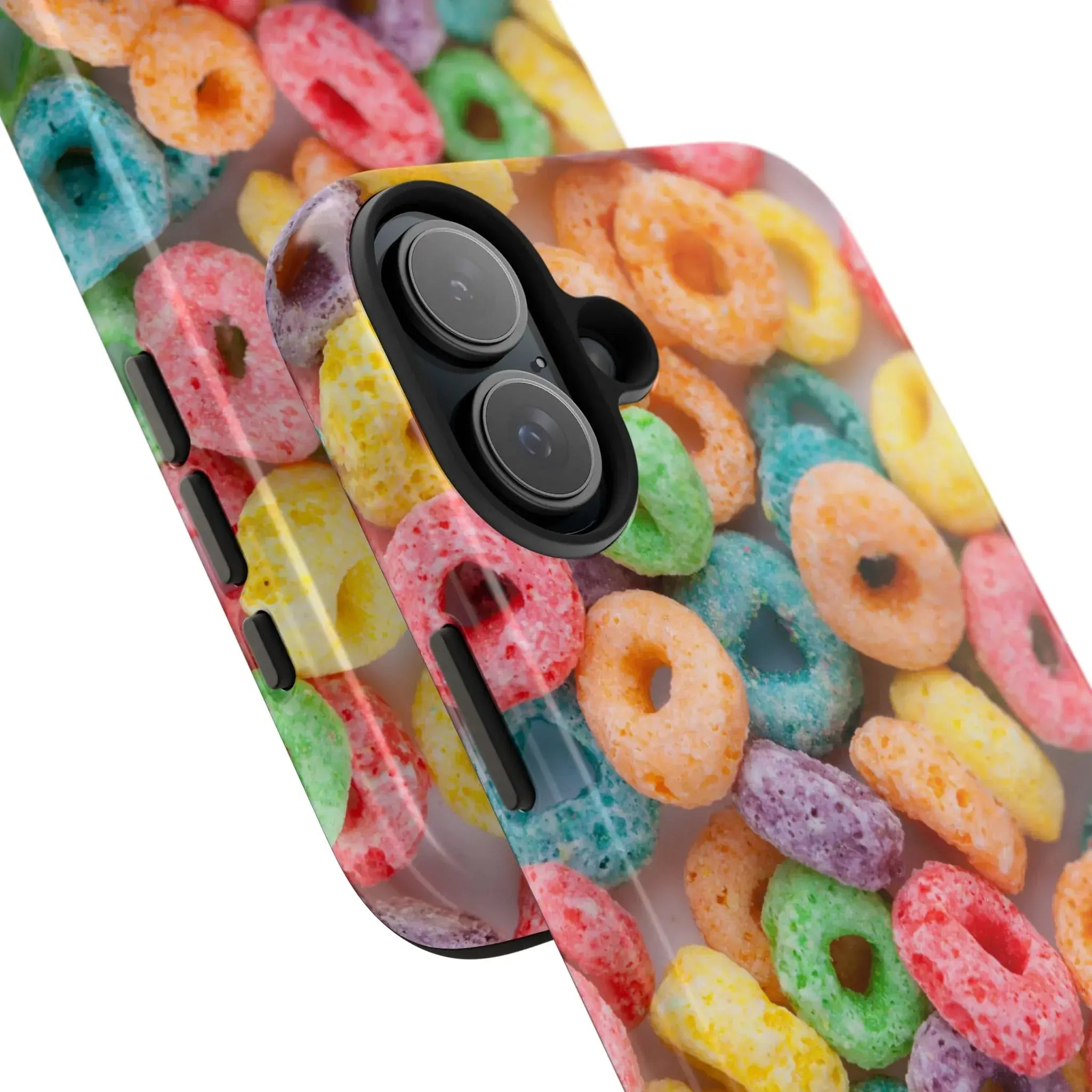 Morning Cereal Loops Phone Case (Apple & Android) - Pink Sweetheart