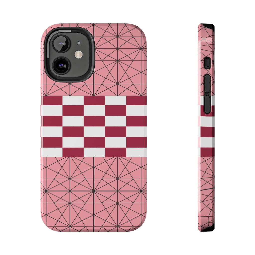 Geometric Kimono Tough Phone Case (Apple & Android) - Pink Sweetheart