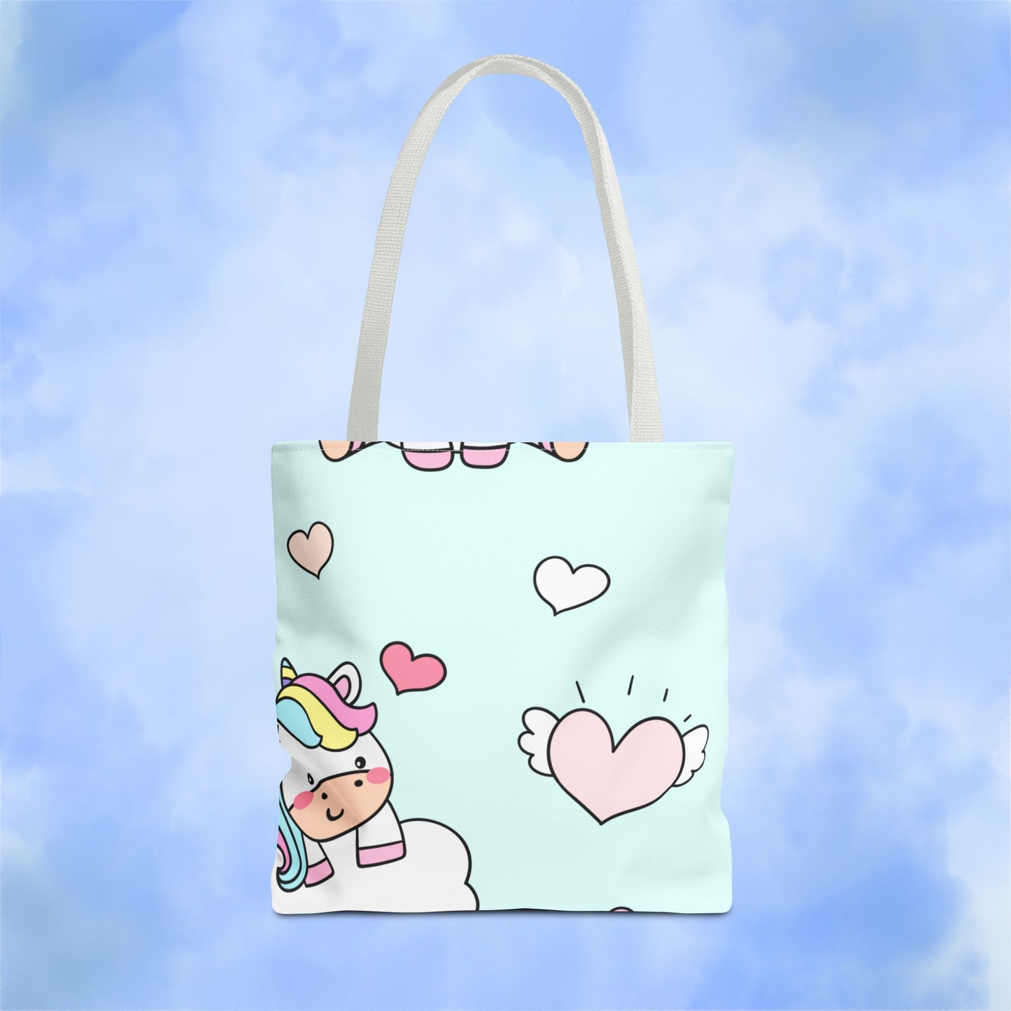 Cute Chibi Unicorn Tote Bag