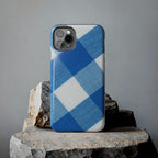 Classic Blue Gingham Phone Case (Apple & Android)