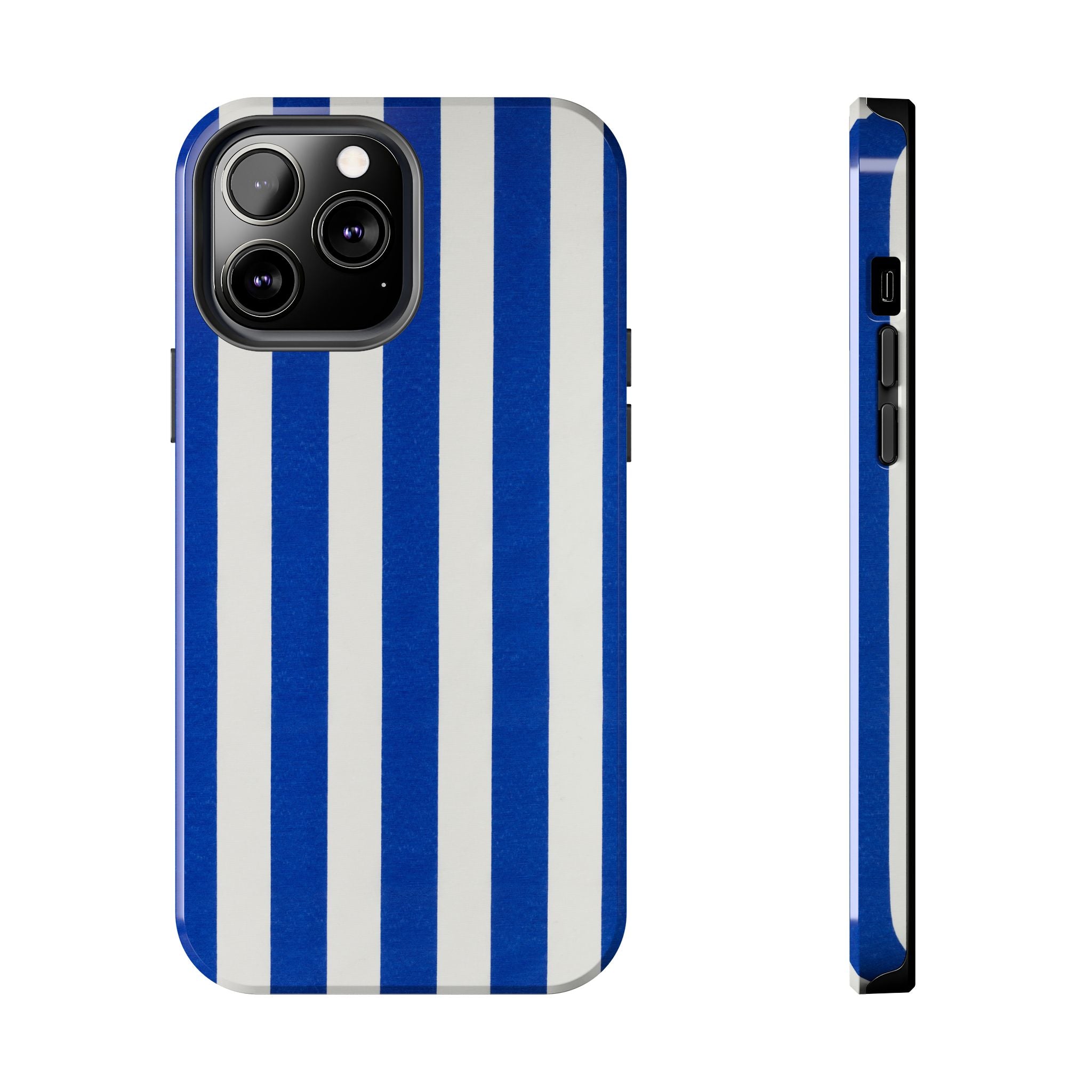 Blue & White Stripes Phone Case (Apple & Android)