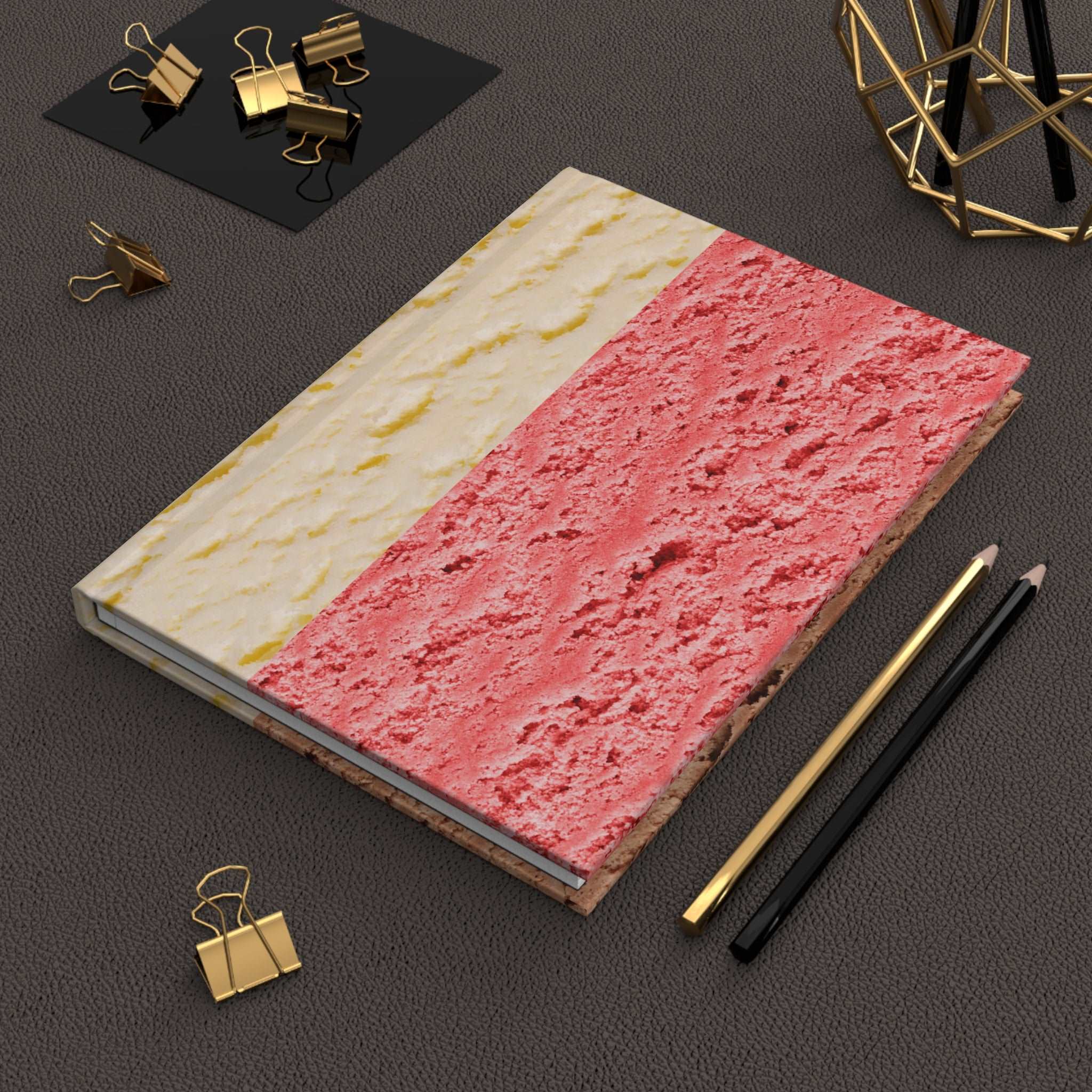 Neapolitan Ice Cream Hardcover Matte Journal