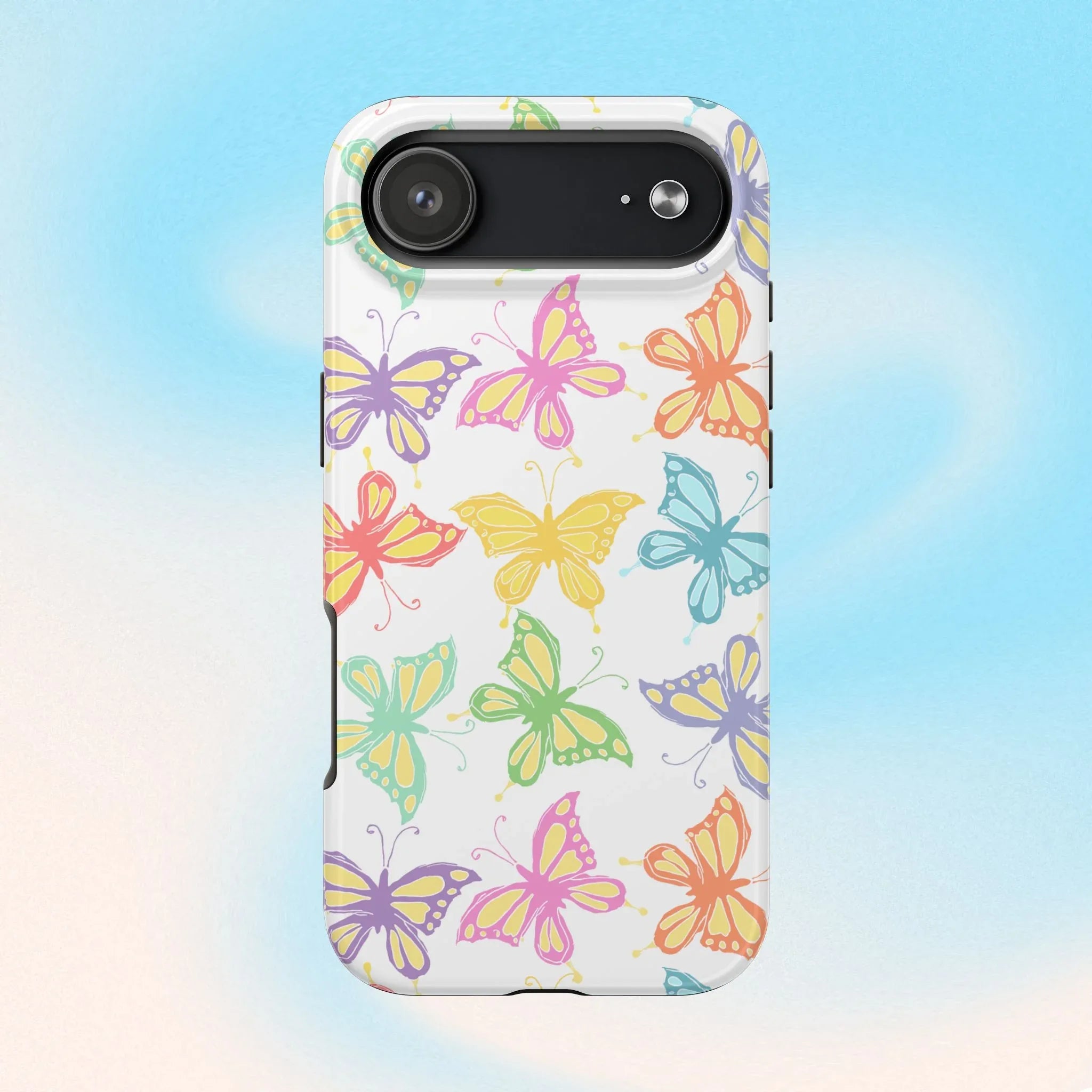 Busy Butterflies Phone Case (Apple & Android) - Pink Sweetheart