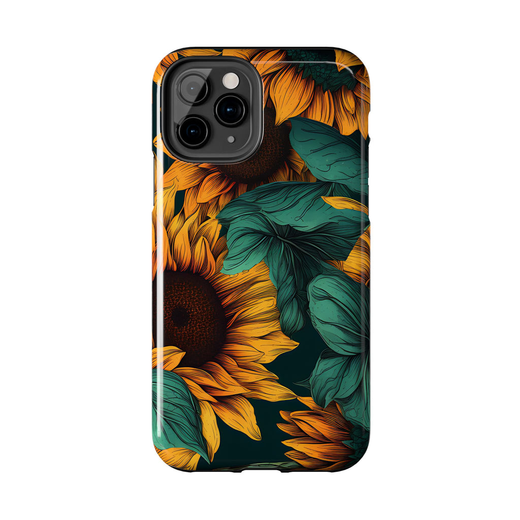 Dark Sunflower Phone Case (Apple & Android)