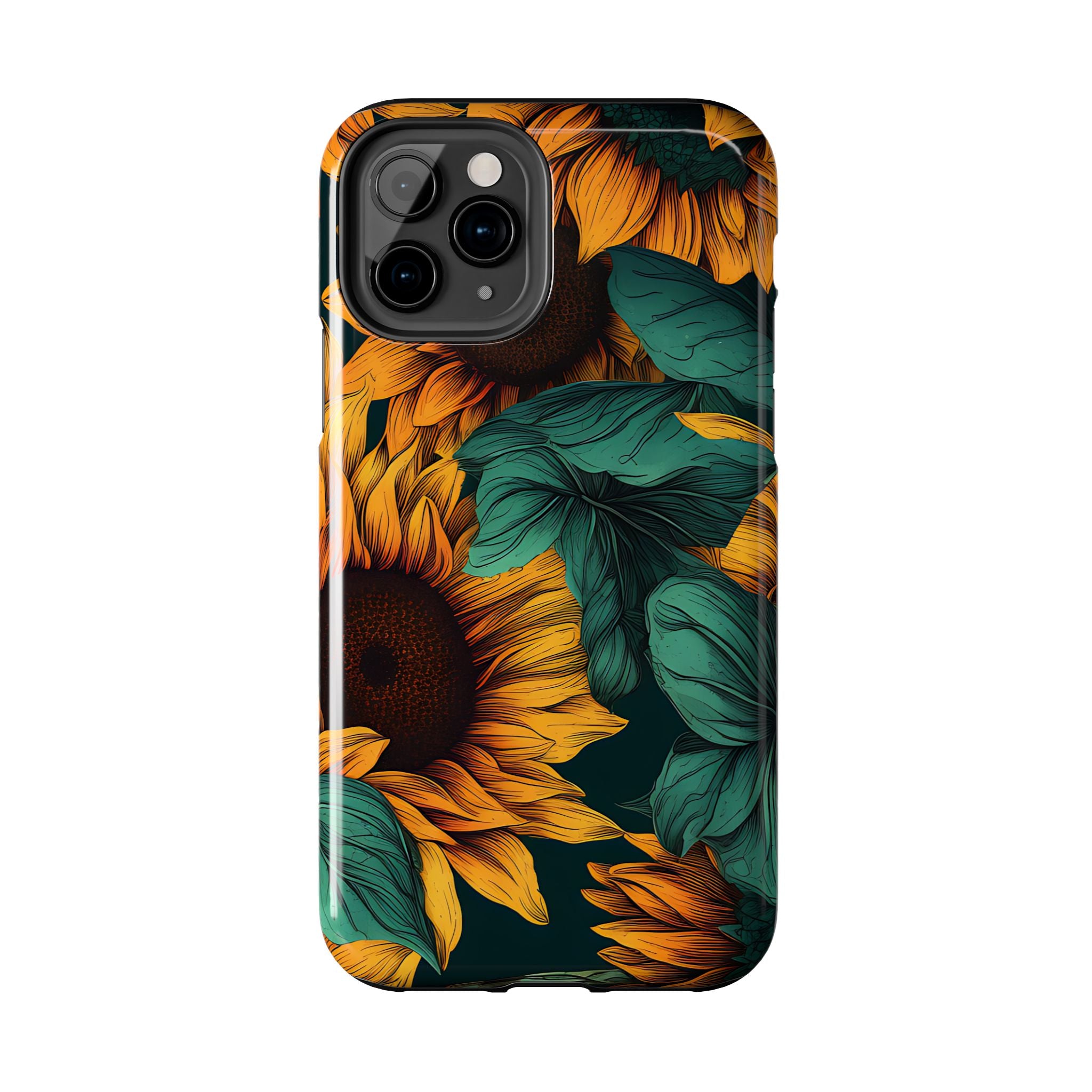 Dark Sunflower Phone Case (Apple & Android)