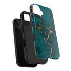 Green & Gold Marble Phone Case (Apple & Android)