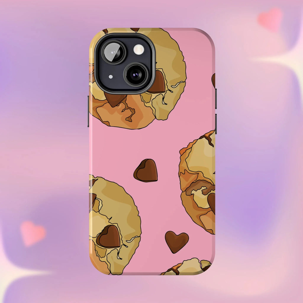 Chocolate Chip Cookies Phone Case (Apple & Android) - Pink Sweetheart