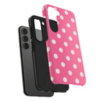 Pink Polka Dot Phone Case (Apple & Android)
