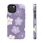 Pastel Purple Flowers Phone Case (Apple & Android) - Pink Sweetheart
