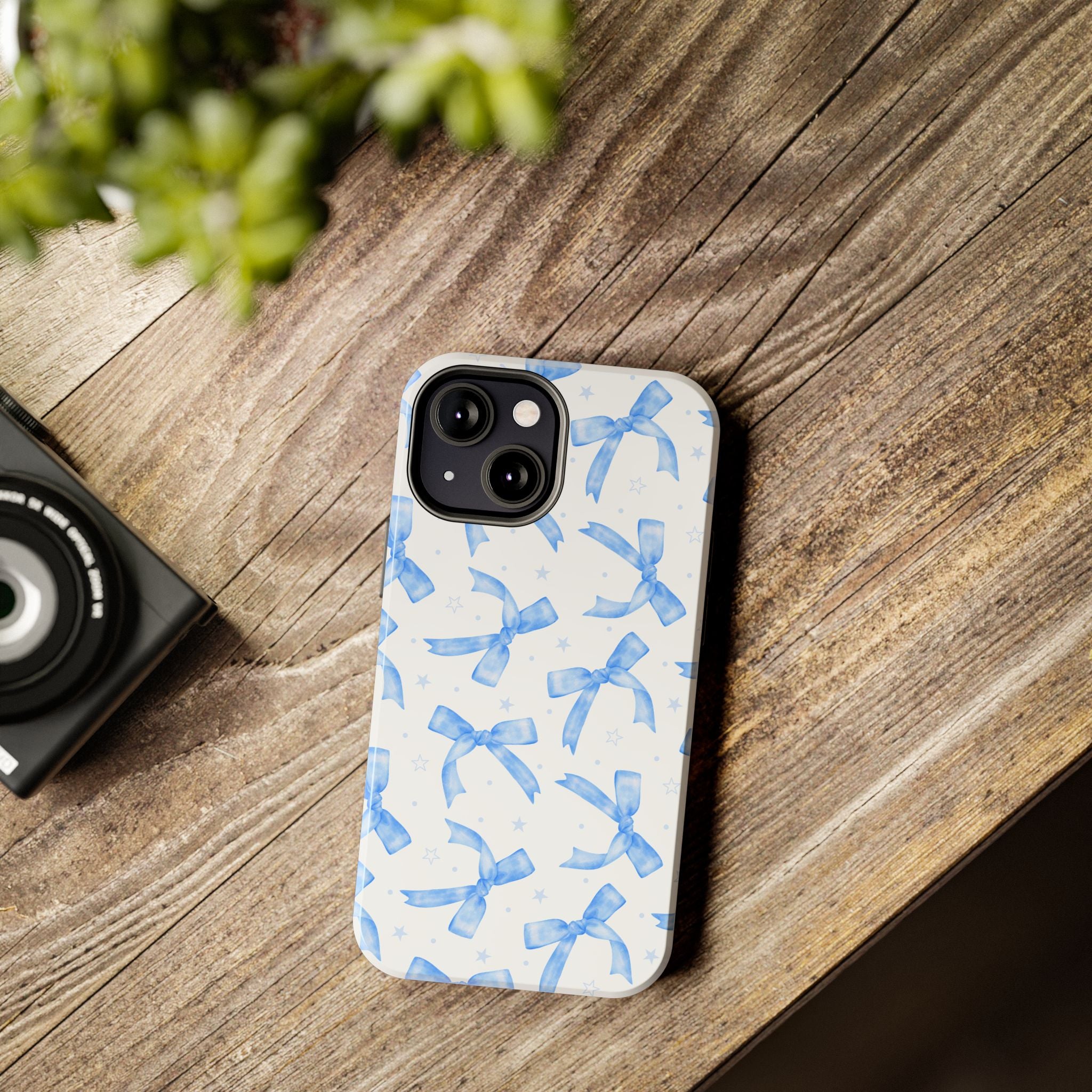 Lacey Baby Blue Ribbons Phone Case (Apple & Android)