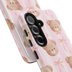 Cuddly Teddy Bear Phone Case (Apple & Android) - Pink Sweetheart