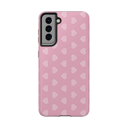 Infinite Pink Hearts Phone Case