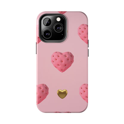 Heart of Gold Pink Phone Case