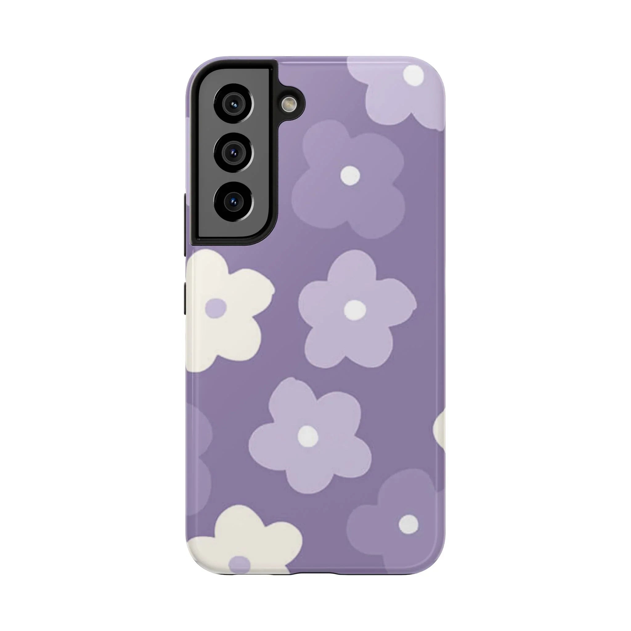 Pastel Purple Flowers Phone Case (Apple & Android) - Pink Sweetheart