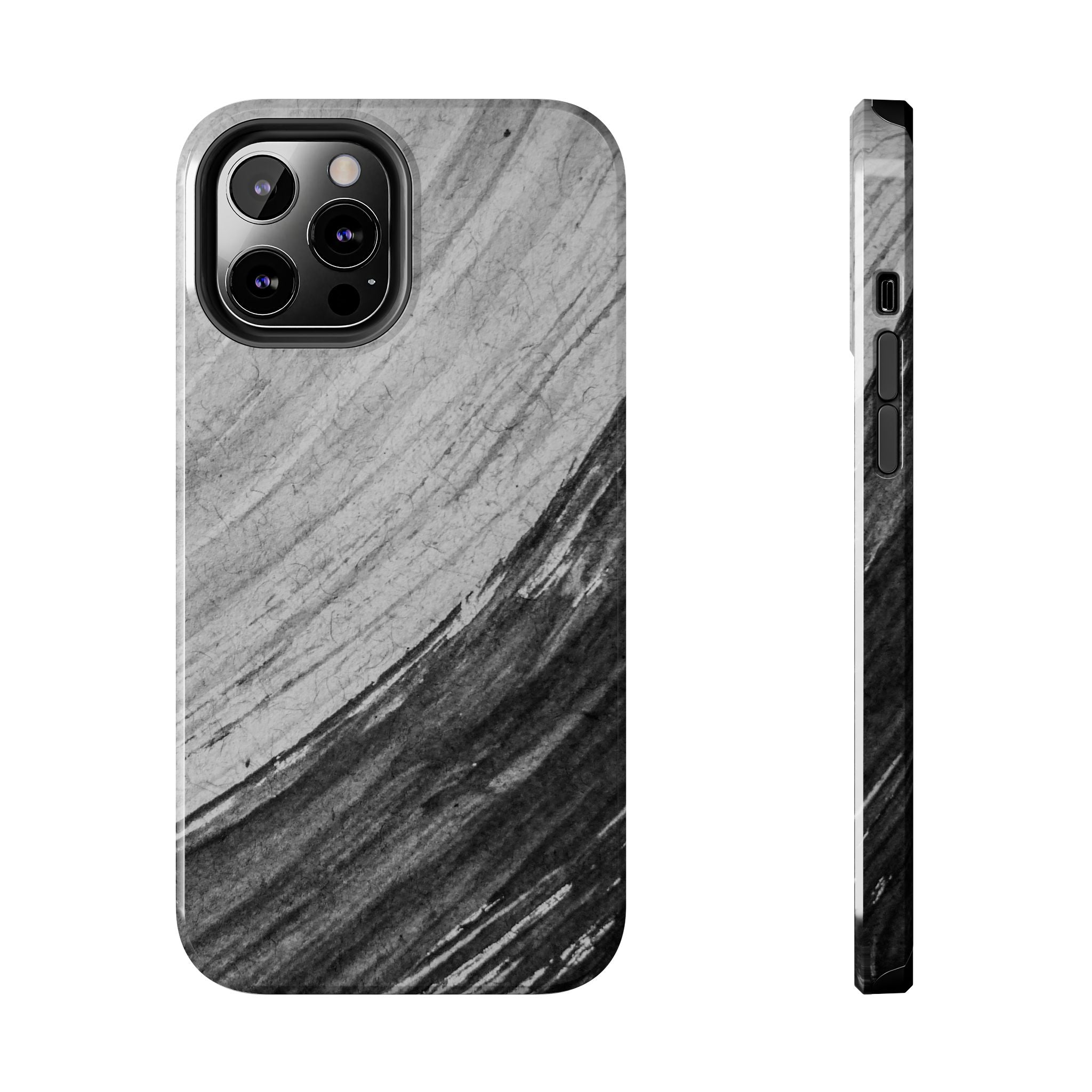 Black & Gray Phone Case (Apple & Android)