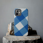 Classic Blue Gingham Phone Case (Apple & Android)