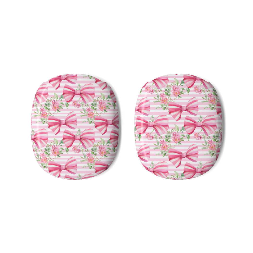 Pink Bow Floral AirPods Max Shell Case