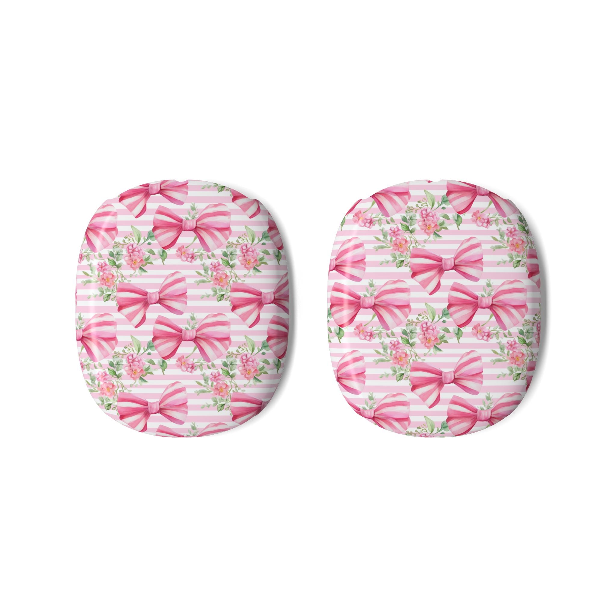 Pink Bow Floral AirPods Max Shell Case