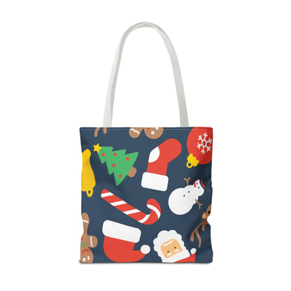 Jolly Christmas Pattern Tote Bag