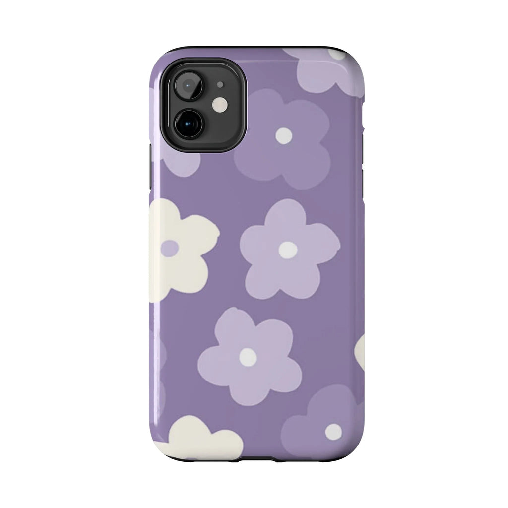 Pastel Purple Flowers Phone Case (Apple & Android) - Pink Sweetheart