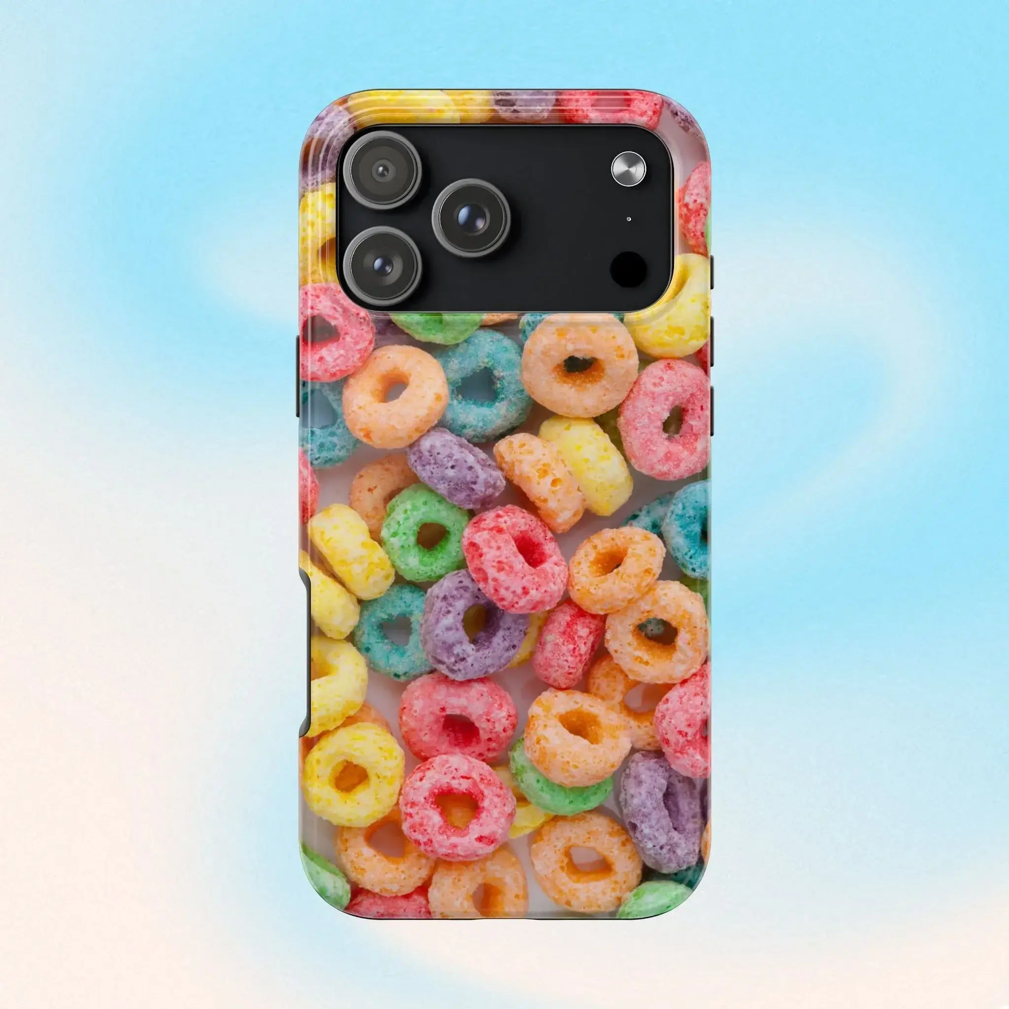 Morning Cereal Loops Phone Case (Apple & Android) - Pink Sweetheart