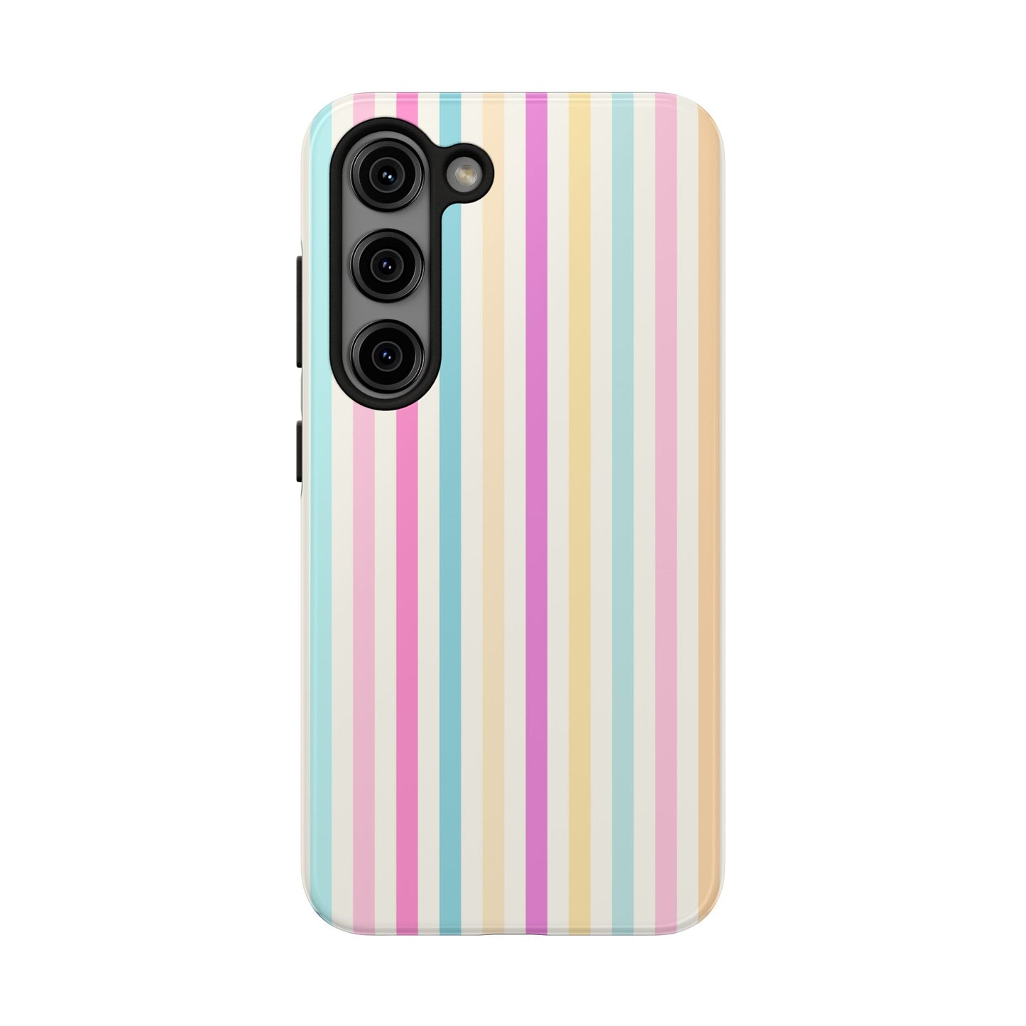 Pastel Candy Stripes Phone Cases