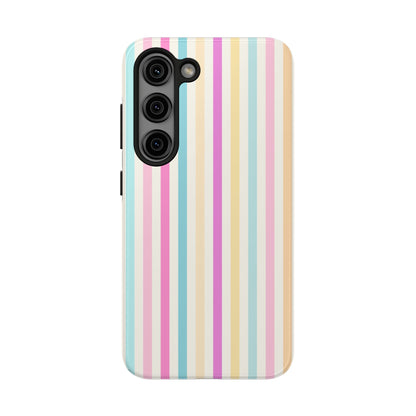 Pastel Candy Stripes Phone Cases