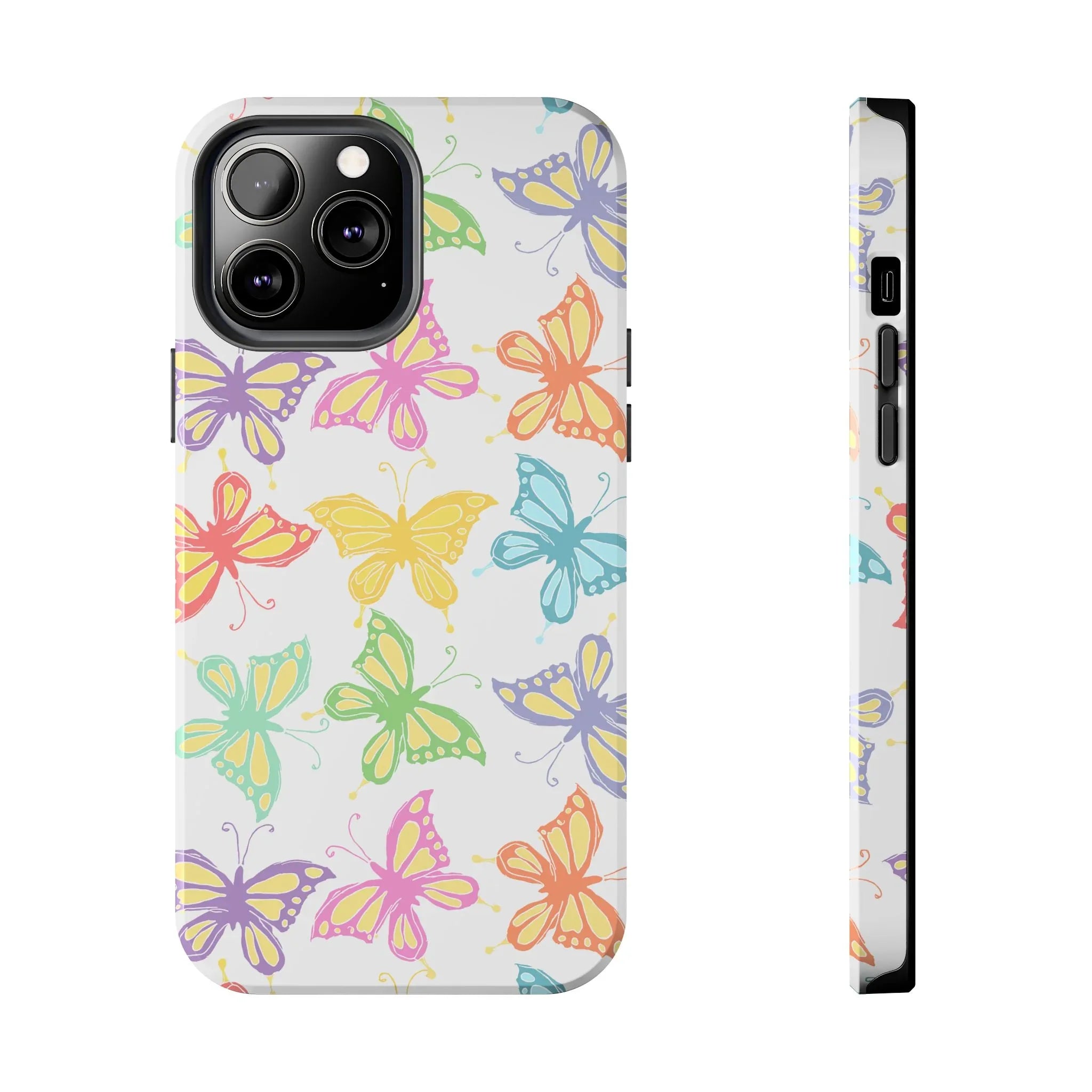 Busy Butterflies Phone Case (Apple & Android) - Pink Sweetheart