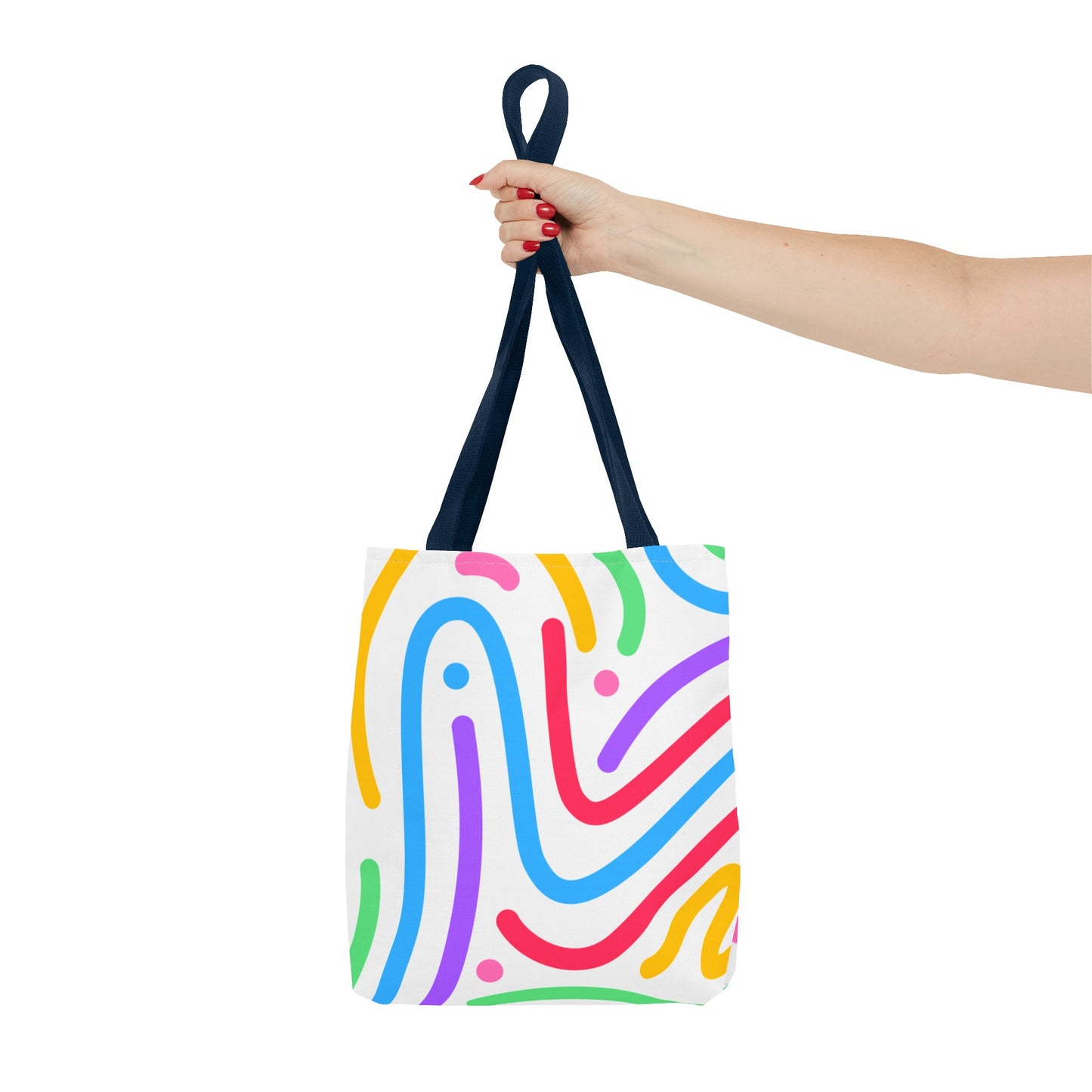 Colorful Doodle Swirl Tote Bag