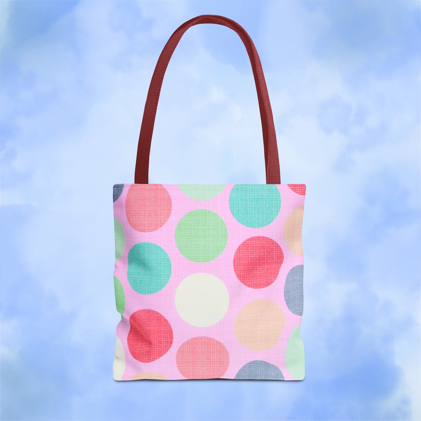 Sweet Candy Polka Dots Tote Bag