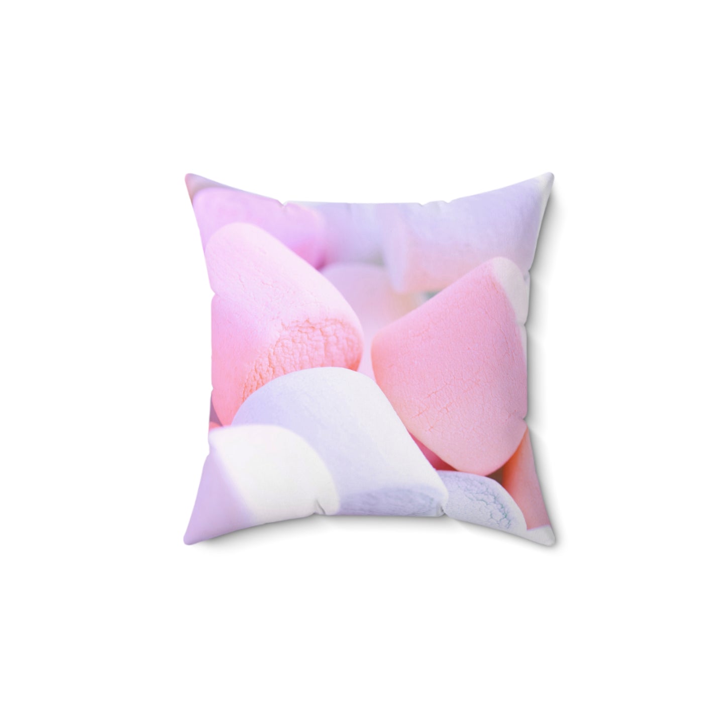 Almohada cuadrada de malvavisco pastel