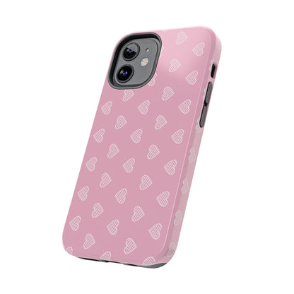 Infinite Pink Hearts Phone Case