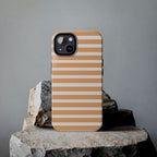 Orange Stripe Lines Phone Case (Apple & Android)