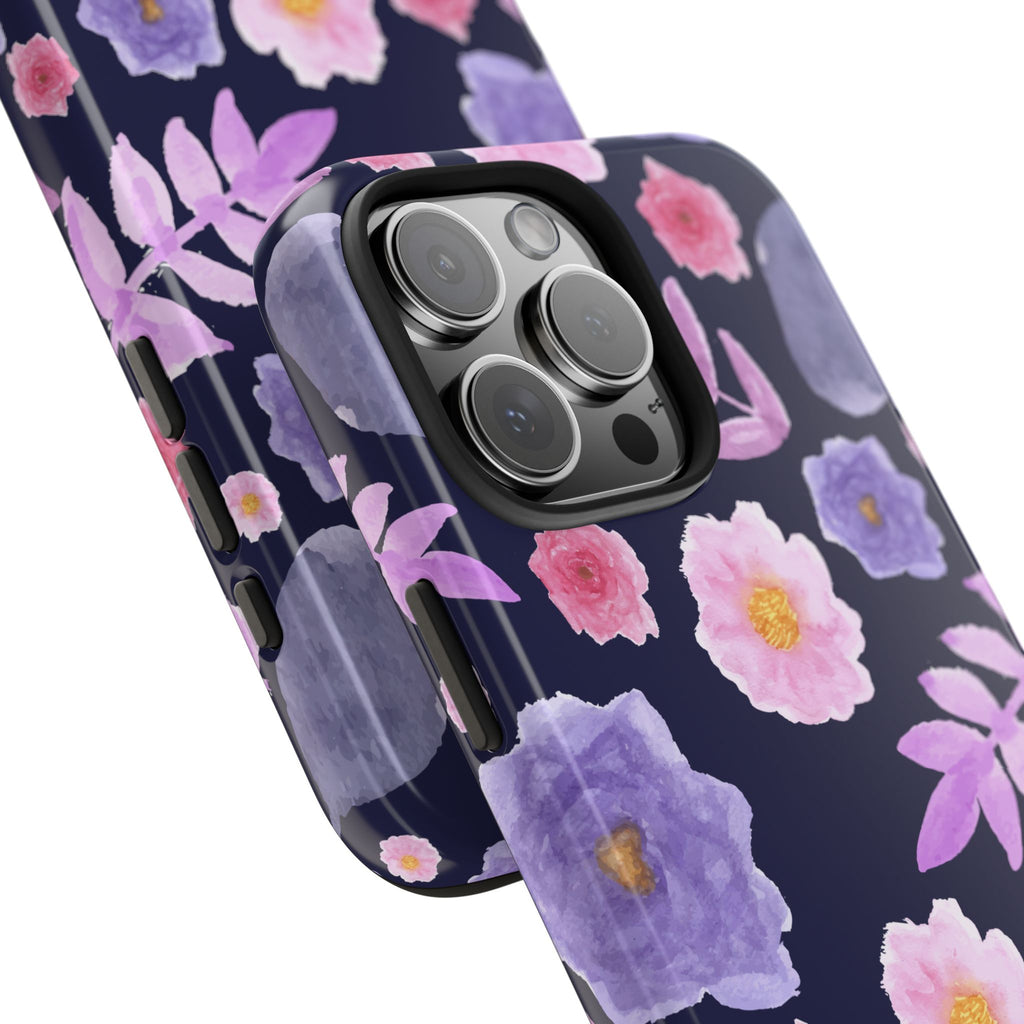 Purple Florals Phone Case (Apple & Android)
