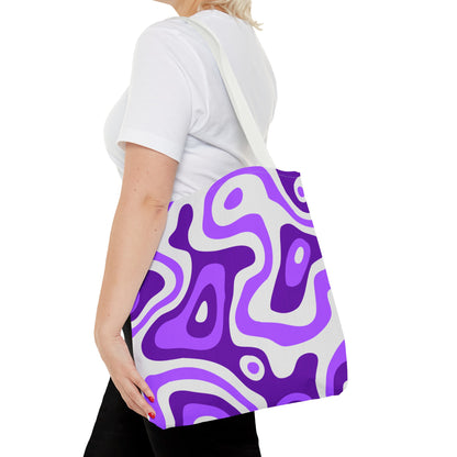 Groovy Purple Lava Tote Bag