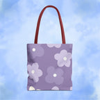 Pretty Purple Flowers Tote Bag