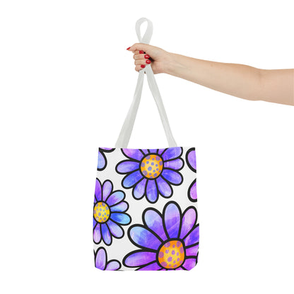 Purple Florals Tote Bag