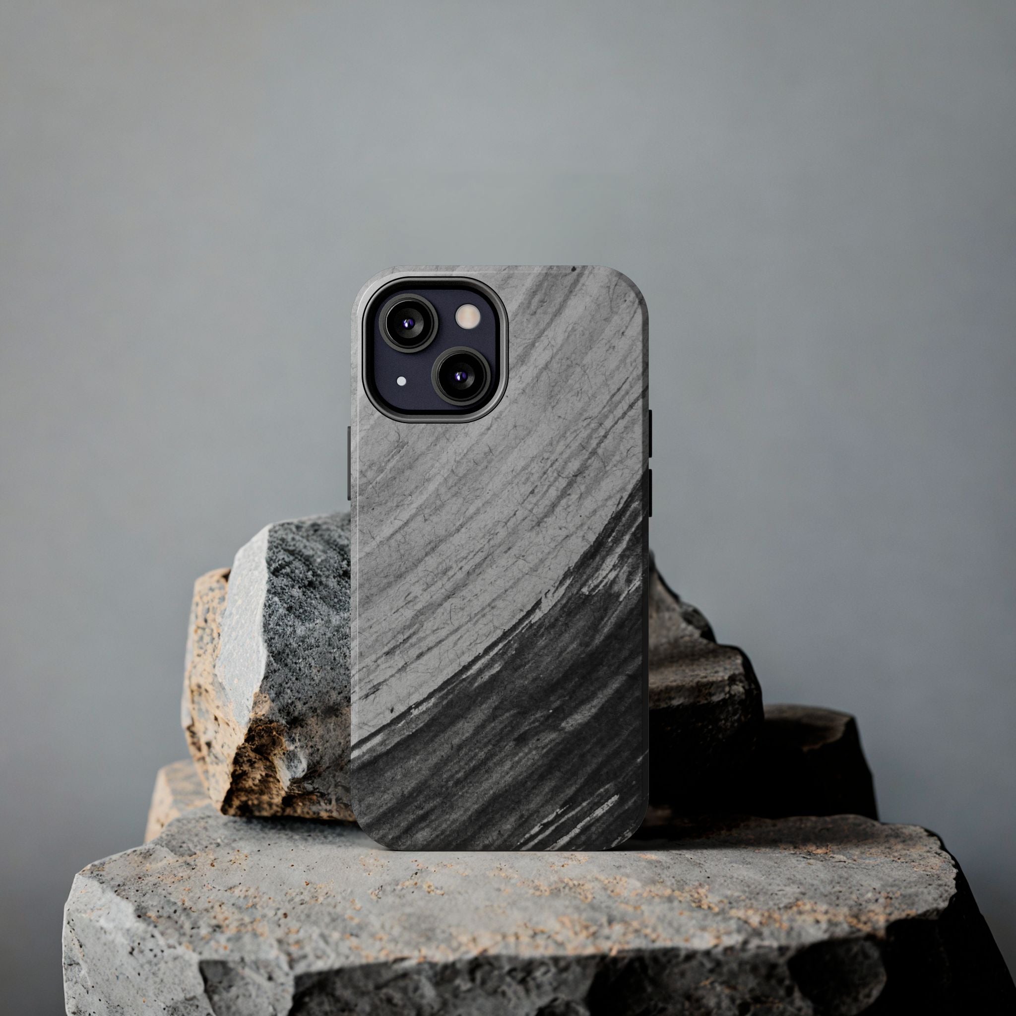 Black & Gray Phone Case (Apple & Android)