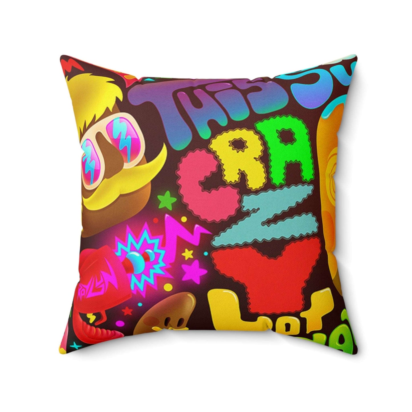 Graffiti Square Pillow